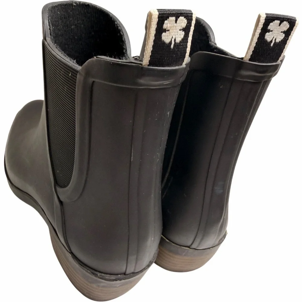 Lucky Brand Basel H2O Waterproof‎ Chelsea Rain Booties Black Women’s 9